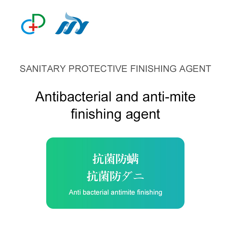 Antimicrobial and acaricidal finishing agent