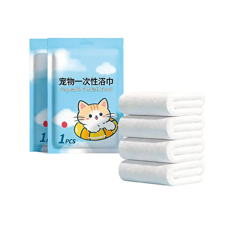 Pet disposable bathing towel